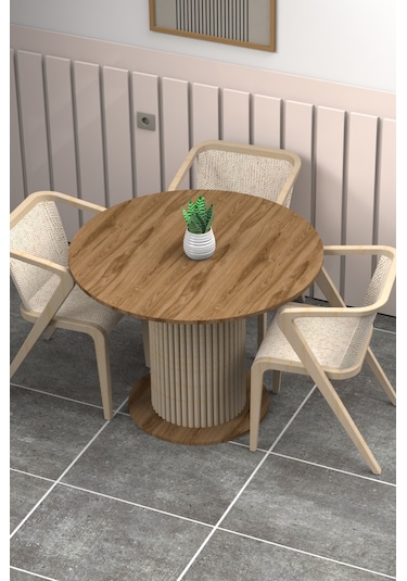 Antoryum Yemek Mutfak Salon Balkon Masası Ofis Doğal Ahşap