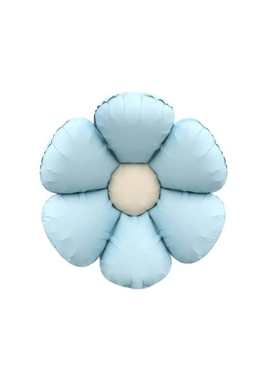 Mavi Papatya Folyo Balon 60x60 Cm Mavi