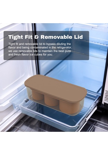 Yifomall Stanley Silikon Buz Kalıbı - Yemek Dostu Kapaklı Ev Tipi Buz Küpleri Makinesi Çok Renkli