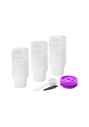 Suntek Mutfak Cafe Için 5 Adet Kapak Değiştirme Ile 50 Parça Kahve Filtre Bardaklar