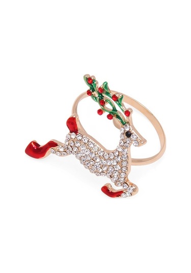 Pazly Noel Şükran Günü Metal Peçete Halkaları - Eşsiz Tasarımlı, Premium Çinko Alaşımı, Yeniden Kullanılabilir, Zarif Masa Dekorasyonu İçin Mükemmel 1