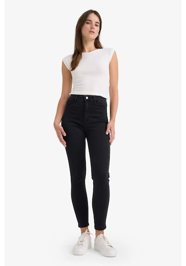 Defacto Jegging Yüksek Bel Bilek Boy Dar Paça Basıc Jean Pantolon B7498AX24SP Antrasit Defacto Jegging Yüksek Bel Bilek Boy Dar Paça Basıc Jean Pantolon B7498AX24SP Antrasit