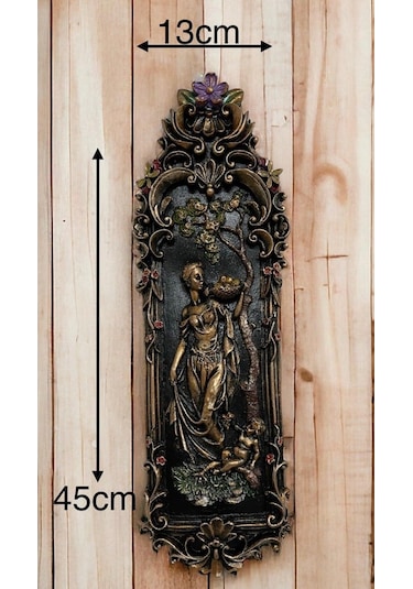 Kadın-çocuk Figürlü Duvar Aksesuarı 13x45 Cm