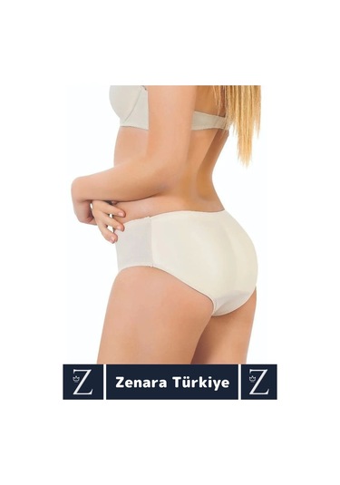 Özel Üretim İz İç Göstermez Push Up Kaymaz Popo Kaldıran Şekillendiren Destekleyici Dolgulu Korse Beyaz