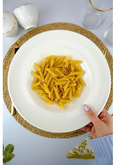 Digithome Valencia Porselen Spagetti Makarna Tabağı 27 Cm Krem - Ipf1096 C320.045