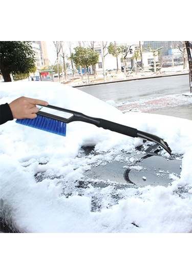 Sones Çok Fonksiyonlu Araç Ön Camı Kar Küreği Temizleme Fırçası Kırmızı
