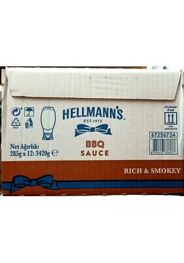 Hellmann’s Barbekü Sos 12 x 285 G