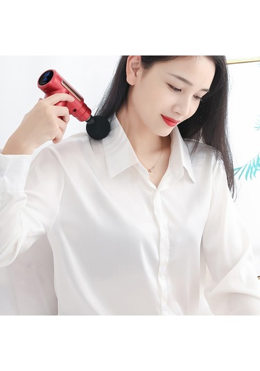 Hangfox Ev Ve Taşınabilir Kas Gevşetici Masaj Aleti - 6 Hızlı 1800-3200rpm 4 Değiştirilebilir Uç, 1200mah Pil, Type-c Şarj Yeşil