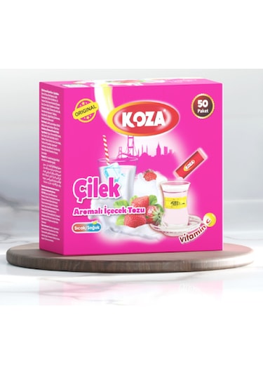 Koza Tek İçimlik Çilek Aromalı Toz İçecek 50'li Diğer