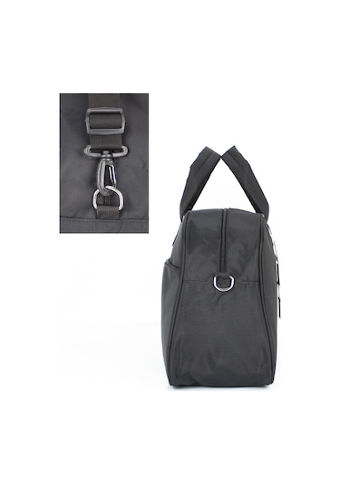 Case Club Orta Boy Seyahat Ve Spor Çantası Omuz Askılı Siyah