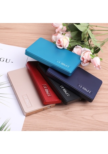 2.5'' Type-c - Usb 3.0 Harici Sabit Sürücü Taşınabilir Hdd Yüksek Aktarım Hızı Masaüstü/dizüstü Bilgisayar İçin Tak Ve Çalıştır 80 Gb Altın