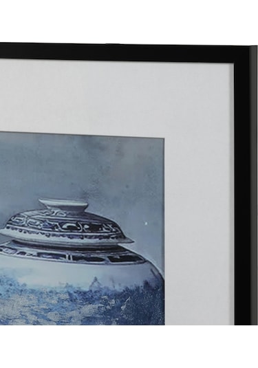 Mudo Home Blue Veıl Çerçeveli Yağlıboya Tablo 63x93 Cm
