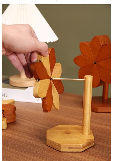 Spring Bir Ağaçyel Değirmeniısıyalıımıplacemat Kahverengi - Sarı