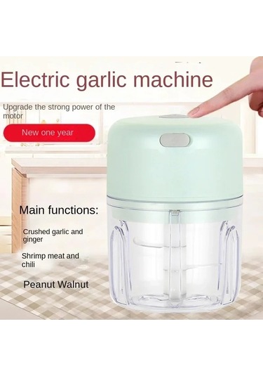 Maoyaya Elektrikli Sarımsak Kıyıcı, Taşınabilir Sebze Doğrayıcı 100 Ml Çok Renkli Çok Renkli