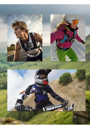 Shoppex Gopro Aksiyon Kamerası İçin Mat Göğüs Montaj Aparatı 399739035