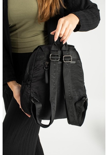 Yumuşak Dokulu Ultra Hafif, Esnek Ve Su Geçirmez Polyamid Kumaş Sırt Çantası Siyah Model: 571-13-14b Siyah