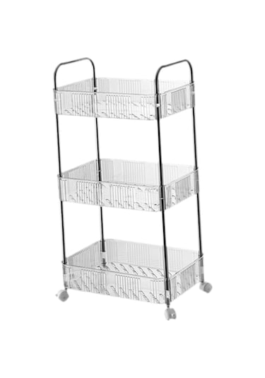 Suntek Mobil Raf 3 Katmanlı Ev Mutfak Organizasyon Arabası