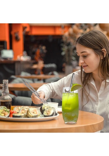 Lixada Kamp Çatal Bıçak Kaşık Seti Titanyum Çubuklarını İçme Samanı Temizleme Fırçası Açık Yürüyüş Sırt Çantasıyla Seyahat Barbekü Gri