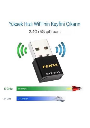 Fenvi Wifi-6 Wifi+bluetooth 5.3 Adaptörü Yüksek Çekim Ce Sertifik