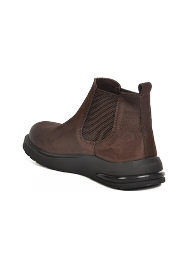 Kahve Nubuk Hakiki Deri Erkek Chelsea Bot 260042 M Kahve Nubuk