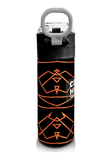 Coral High Kids Siyah Basketbol Desenli Pipetli Ve Direkt İçim Çelik Termos 500 Ml 31852 Siyah - Şeffaf