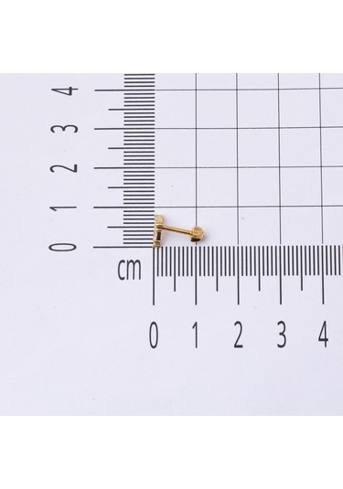 Bilezikci  14 Ayar Altın Tragus Piercing Küpe Kphsy14k22488 Sarı