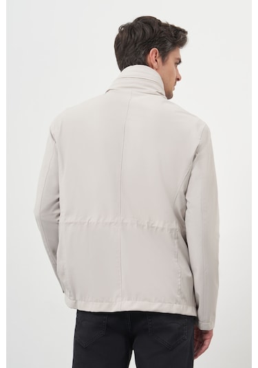 Morven Erkek Taş Poliamit Çıtçıtlı Kapitone Mont 25ks024002870 Taş Taş