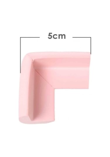 Agubugu Baby - Kauçuk Köşe Koruyucu - Pembe 4 Adet