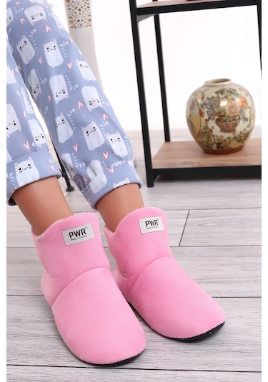 U001 Erkek Kadın Çocuk Ev Pandufu Botu Ev Ayakkabısı Fuşya