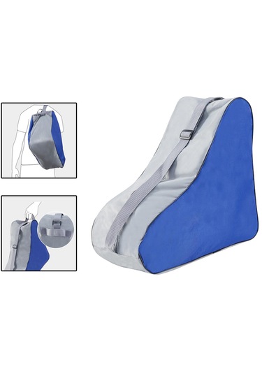 Suntek Paten Çantası Taşıma Ayakkabıları Saklama Mavi Mavi