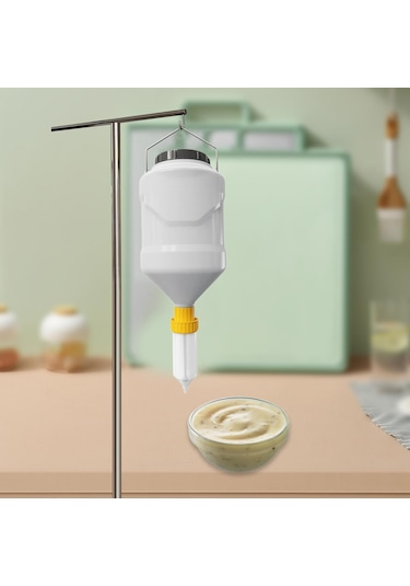 Suntek Kamp Restoran Sosları Için Sos Dağıtıcı Şişe Sarı