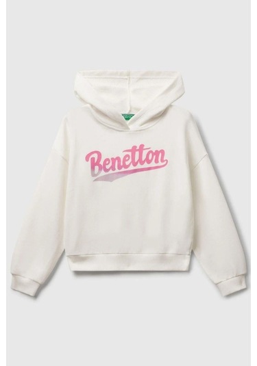 United Colors Of Benetton Kız Çocuk 3j68c204w-25k Sweatshirt Beyaz-1931 Beyaz