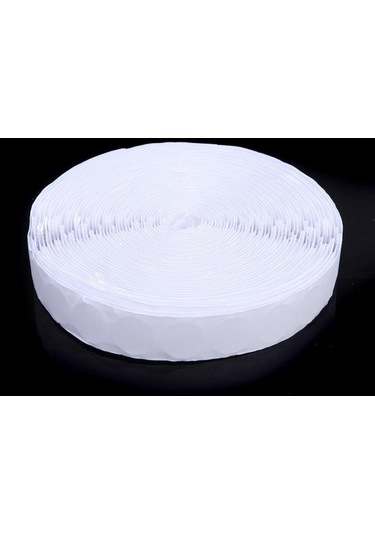 Pazly 500 Adet 20mm Beyaz Noktalar Kendinden Yapışkanlı Paralar Kanca Ve Döngü