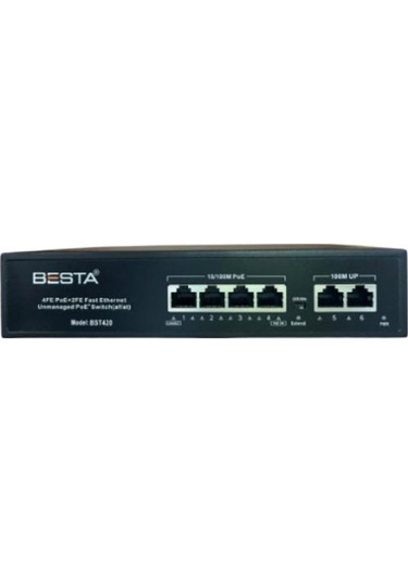 Besta BST-420 4+2 Port 10/100 Poe Switch