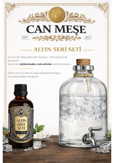 Can Meşe Altın Seri Kiti 45 ML - 1 L için Uyumlu