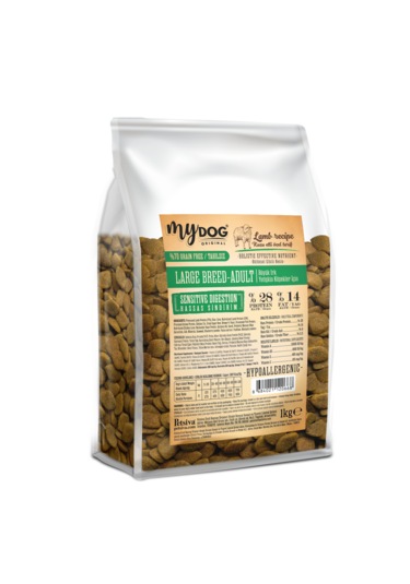 Mydog Original Az Tahıllı Kuzu Etli Büyük Irk Köpek Maması 1 KG
