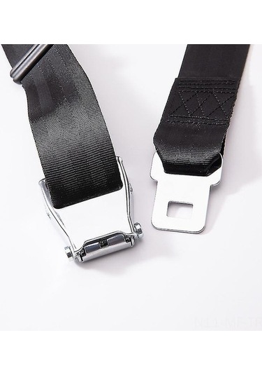 Novahub Havacılık Alüminyum 2 Noktalı Emniyet Kemeri - Otobüs, Okul Servisi & İş Makineleri İçin