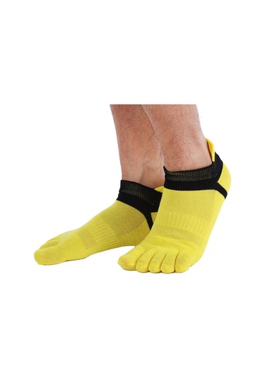 Homyl Erkekler Ve Kadınlar Için Ayak Bileği Çorap Pamuklu Sarı