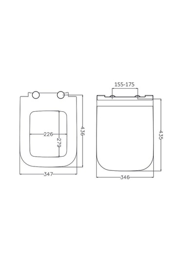 Kare Model Uyumlu Droplast Klozet Kapağı Eca,serel,vitra,kale Uyumlu