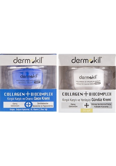 Dermokil Collagen + Biocomplex Anti- Aging Gece Kremi 60 ML + Gündüz Kremi 60 ML