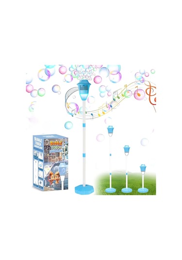 Ranyeek Mavi Otomatik Kabarcık Makinesi: Usb Şarjlı, Müzik Ve Led Işıklı, Çocuklar İçin Dışarıda Kamp Ve Parti Stüdyosu Mavi