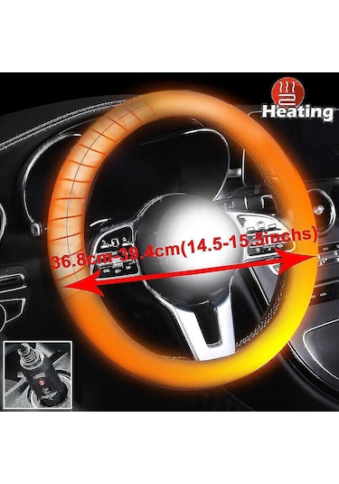Yifomall 12v Isıtmalı Direksiyon Kılıfı - Hızlı Isınma, Konforlu Kış Sürüşü İçin Evrensel Boyut 111 Karakter Diğer