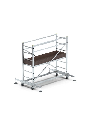 Mht- Sky Master İki Parçalı Alüminyum İskele Merdiven 2x2 1 Adet