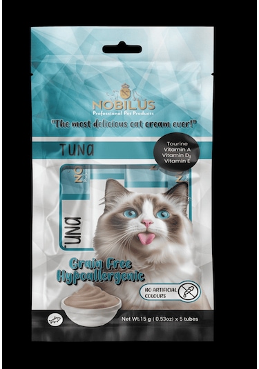 Nobılus Ton Balıklı Kedi Krema Ödülü 5x15g