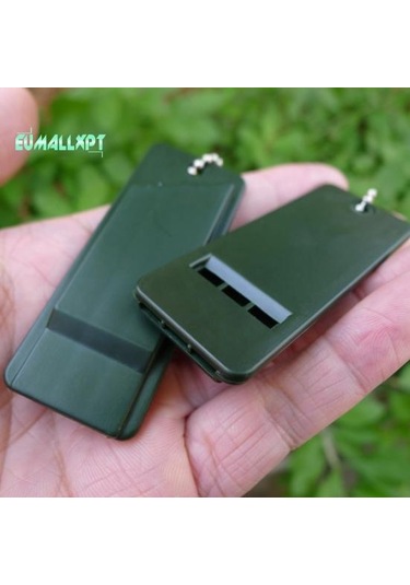 2 Adet 3 Frekanslı Düdük Anahtarlık Yüksek Desibel Hayatta Kalma Kamp Yürüyüş Acil Durum Aracı Çok Renkli