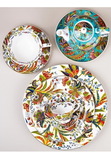 Lucky Art Yvette 6 Lı Kahve Fincanı Çok Renkli