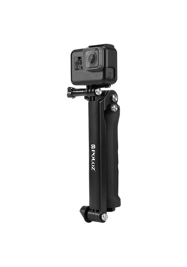 Puluz 3 Yönlü Kavrama Katlanabilir Tripod Selfie-stick Monopod