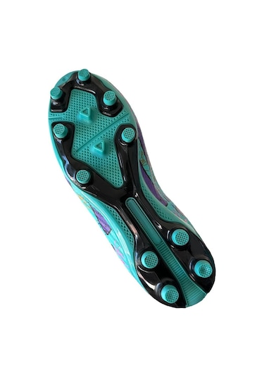 Çoraplı Bilekli Boğazlı Krampon Futbol Ayakkabısı Turkuaz - Mor-turkuaz - Mor Turkuaz - Mor