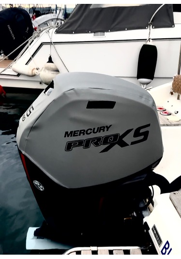 Tekne Motor Kılıfı Dıştan Takma Marin Deri 115 Hp Mercury Pro Xs