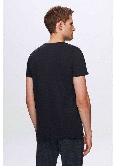 Ds Damat Regular Fit Lacivert %100 Pamuk T-Shirt 4HC141996754M Lacivert